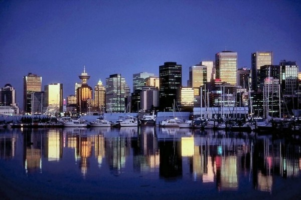 Die Skyline von Vancouver