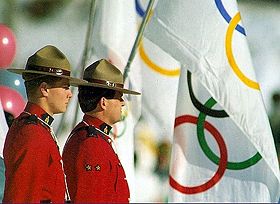 Eröffnungsfeier der Olympischen Spiele in Calgary 1988